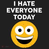 I Hate Everyone Today Smiley Emoji Hat thumb 2
