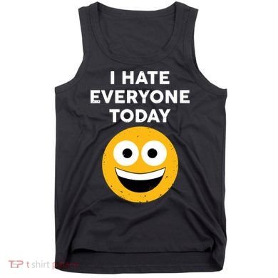 I Hate Everyone Today Smiley Emoji Tank Top