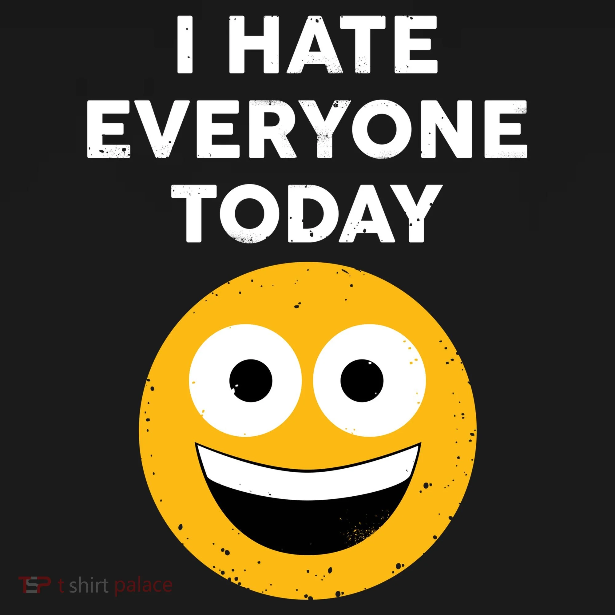 I Hate Everyone Today Smiley Emoji Kids Long Sleeve Shirt