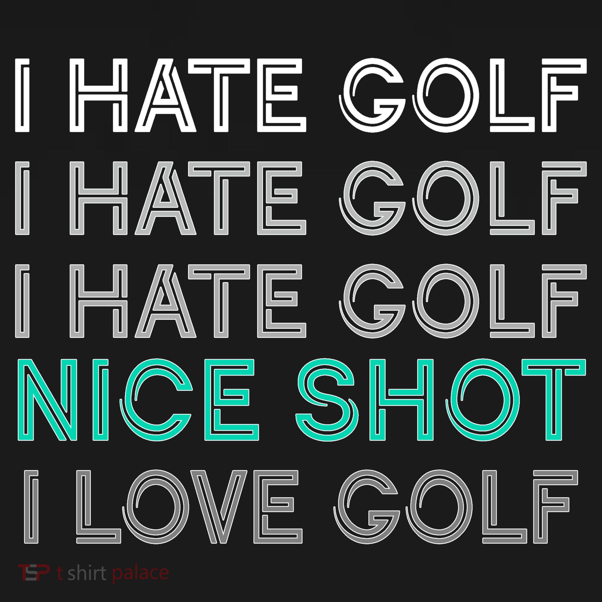 I Hate Golf Nice Shot I Love Golf Funny Button