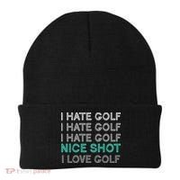 I Hate Golf Nice Shot I Love Golf Funny Beanie thumb 0