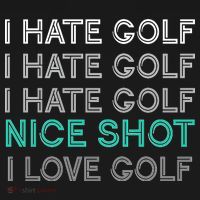 I Hate Golf Nice Shot I Love Golf Funny Pajama Set thumb 2