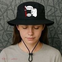 I Hate My Job Seriously Funny Toothbrush Toilet Paper Bucket Hat thumb 3