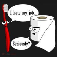 I Hate My Job Seriously Funny Toothbrush Toilet Paper Women's Hoodie thumb 2