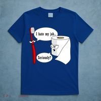 I Hate My Job Seriously Funny Toothbrush Toilet Paper T-Shirt thumb 5