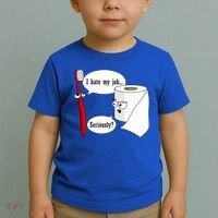 I Hate My Job Seriously Funny Toothbrush Toilet Paper Toddler T-Shirt thumb 2