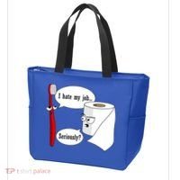 I Hate My Job Seriously Funny Toothbrush Toilet Paper Tote Bag thumb 3