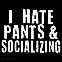 I Hate Pants And Socializing Ornament thumb 1