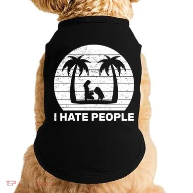 I Hate People Beach Bum Doggie Tank