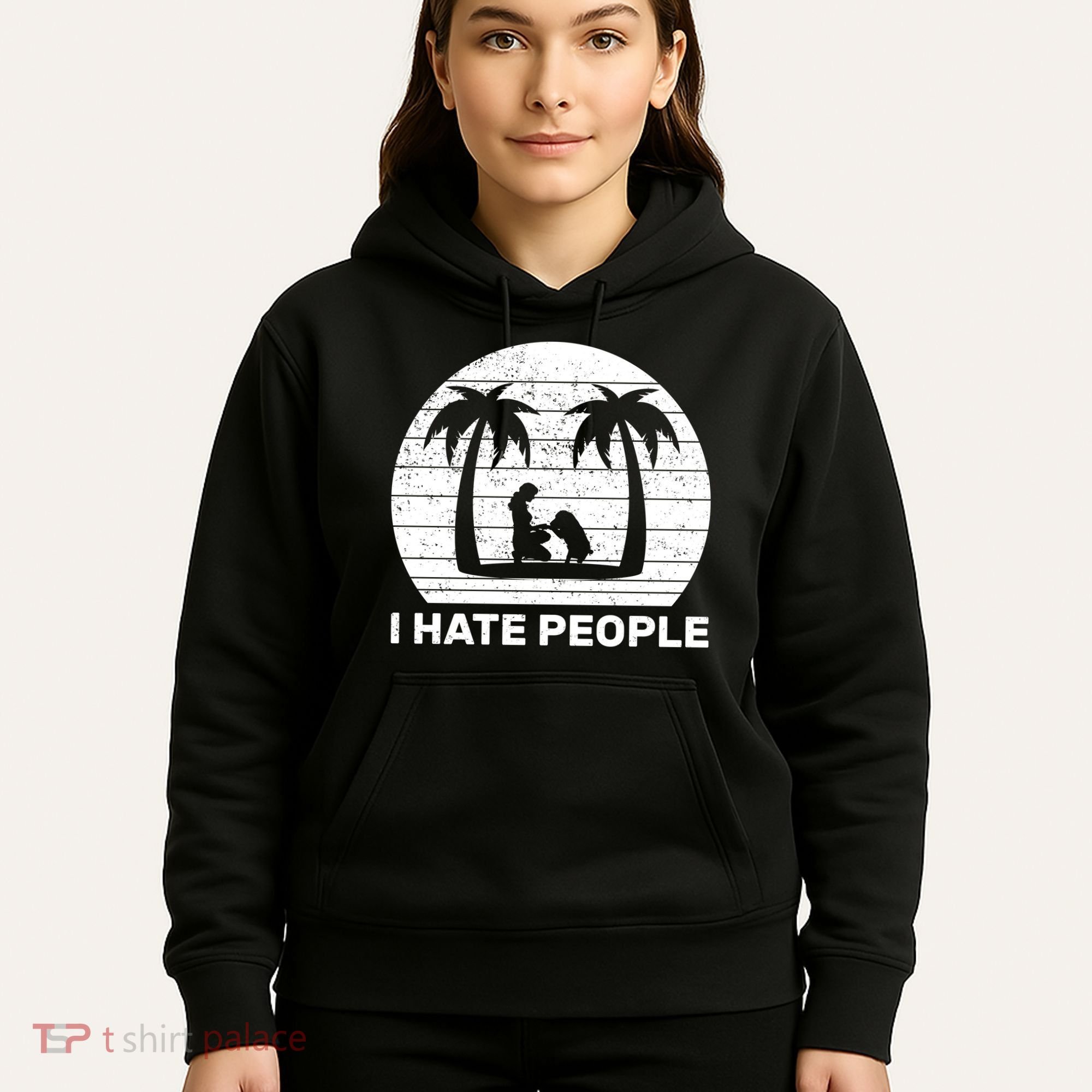 I Hate People Beach Bum Hoodie