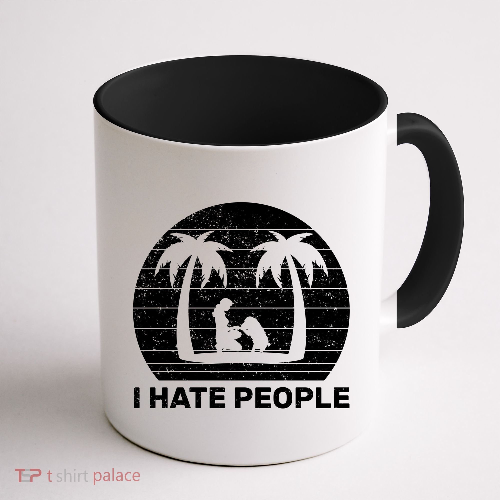 I Hate People Beach Bum Coffee Mug