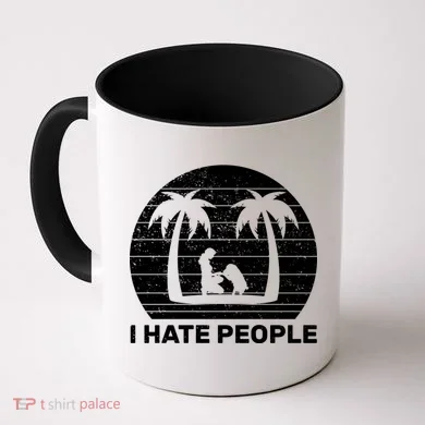 I Hate People Beach Bum Coffee Mug