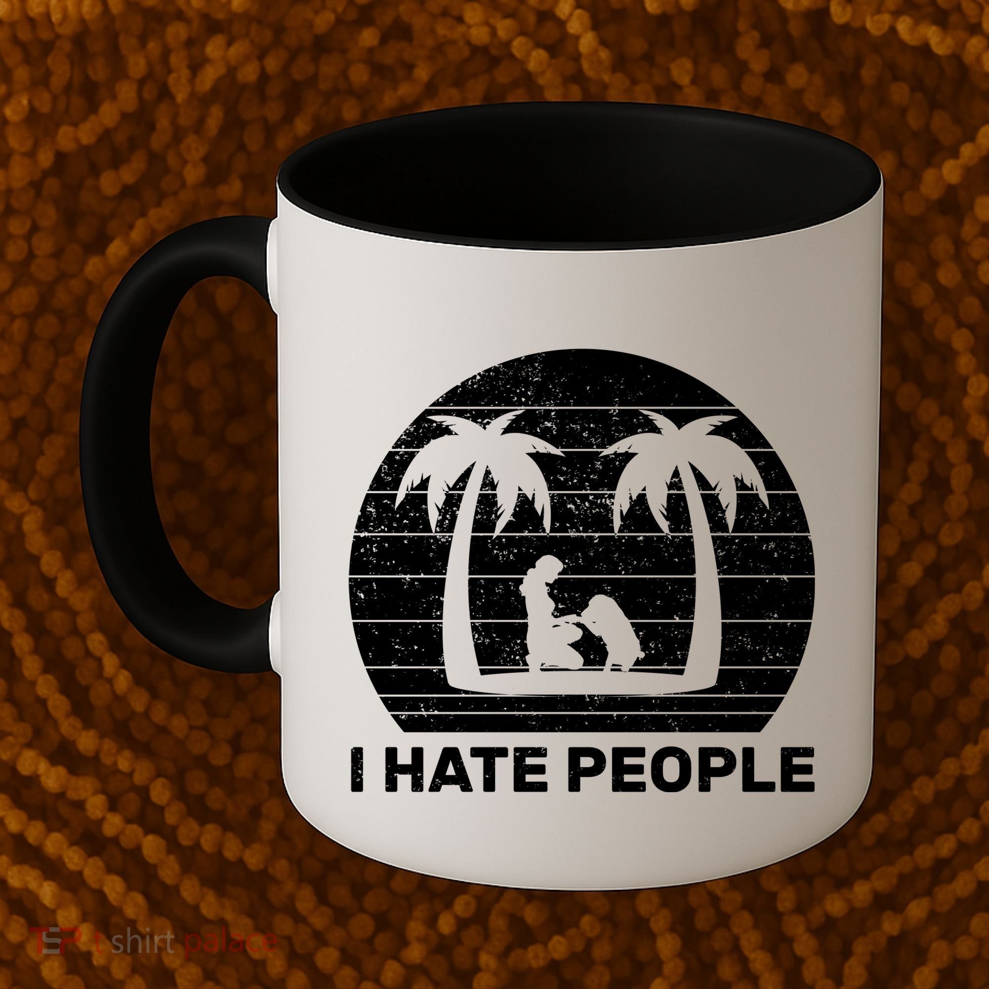 I Hate People Beach Bum Coffee Mug