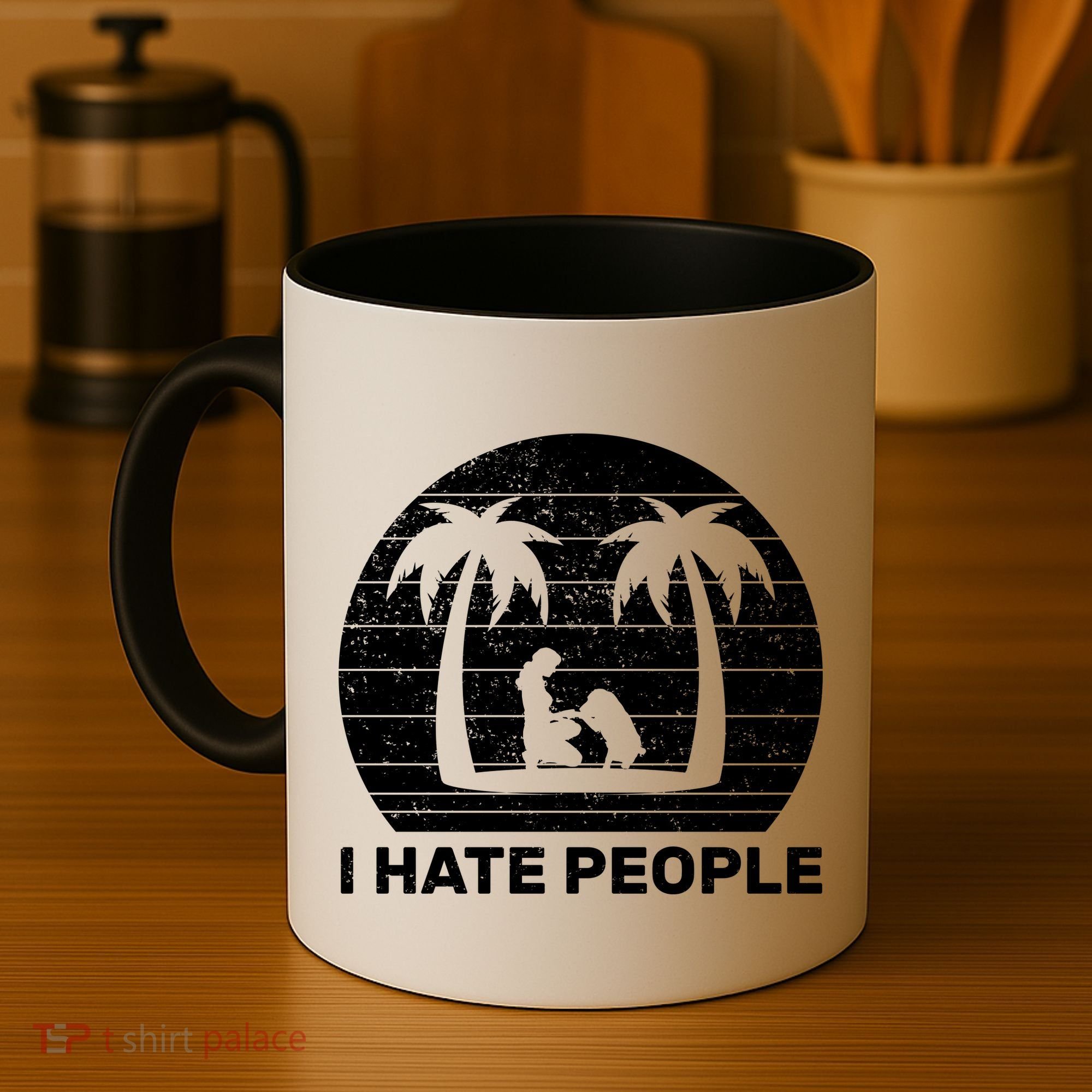 I Hate People Beach Bum Coffee Mug