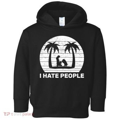 I Hate People Beach Bum Toddler Hoodie
