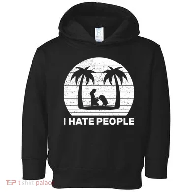 I Hate People Beach Bum Toddler Hoodie
