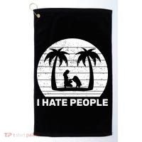 I Hate People Beach Bum Golf Towel thumb 0