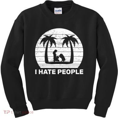 I Hate People Beach Bum Kids Sweatshirt