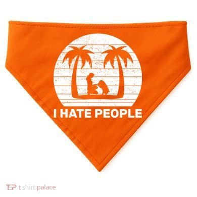 I Hate People Beach Bum USA-Made Doggie Bandana