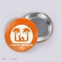 I Hate People Beach Bum Button thumb 0