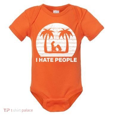 I Hate People Beach Bum Baby Bodysuit