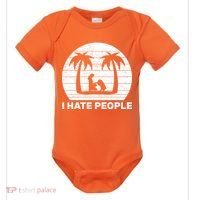 I Hate People Beach Bum Baby Bodysuit thumb 0