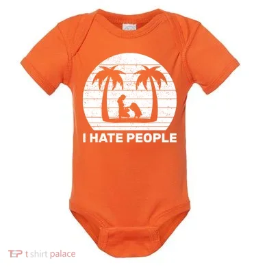 I Hate People Beach Bum Baby Bodysuit