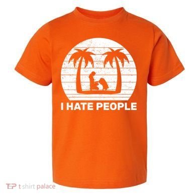 I Hate People Beach Bum Toddler T-Shirt