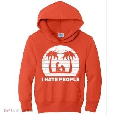 I Hate People Beach Bum Kids Hoodie