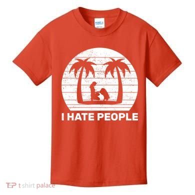 I Hate People Beach Bum Kids T-Shirt