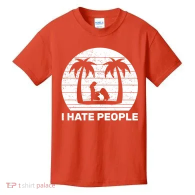 I Hate People Beach Bum Kids T-Shirt