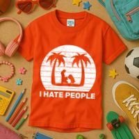 I Hate People Beach Bum Kids T-Shirt thumb 3