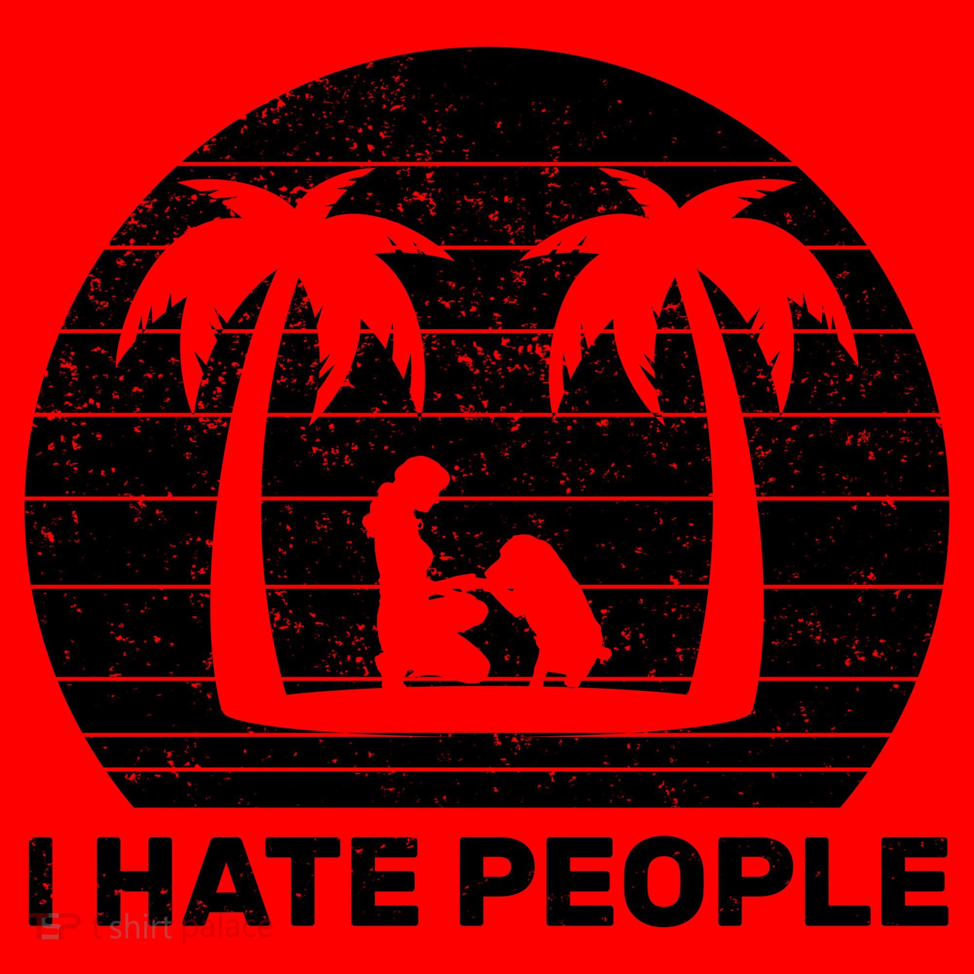 I Hate People Beach Bum Santa Hat