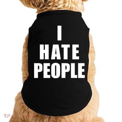 I Hate People Bold Doggie Tank