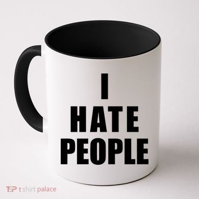 I Hate People Bold Coffee Mug