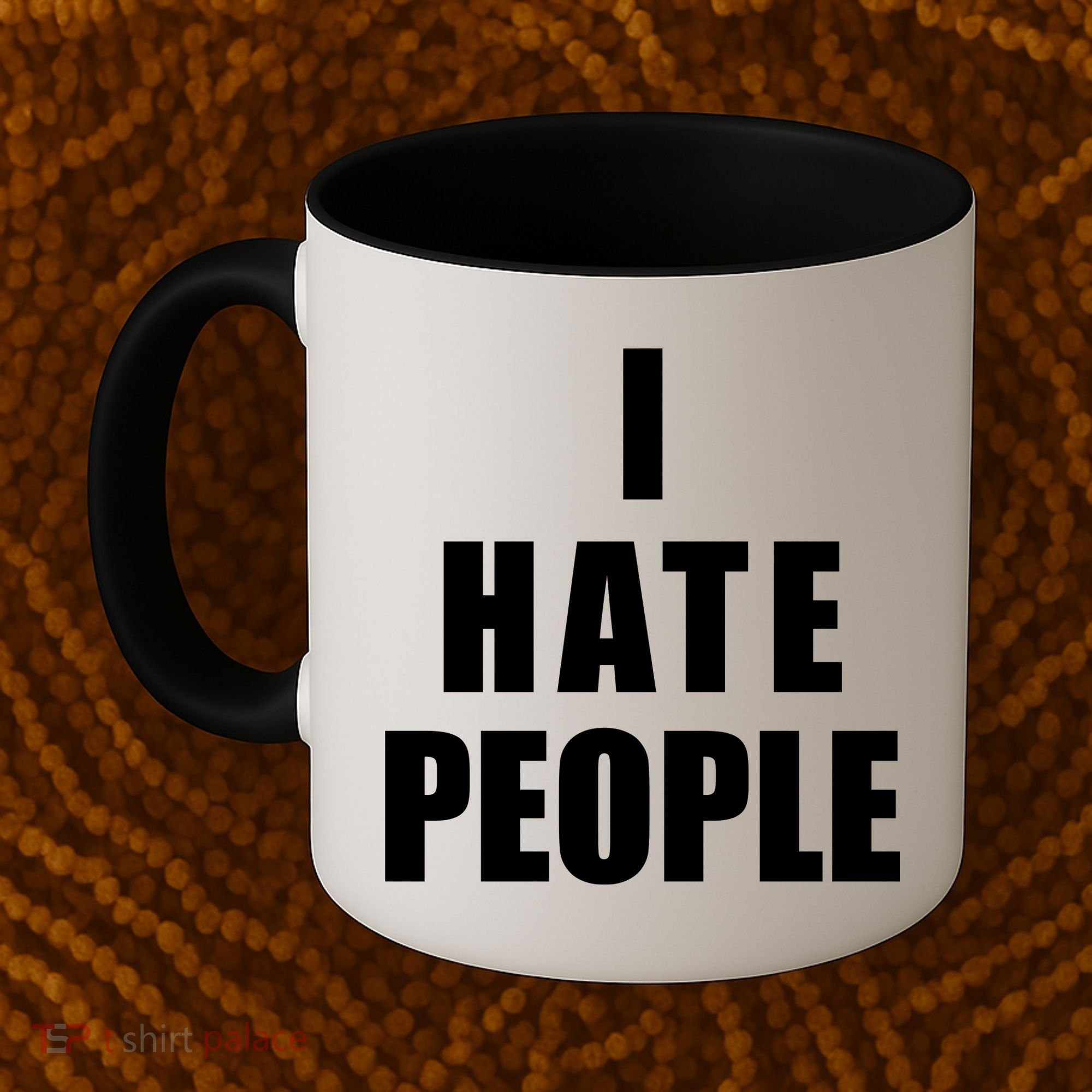 I Hate People Bold Coffee Mug
