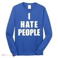 I Hate People Bold Long Sleeve Shirt thumb 0
