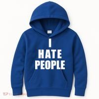 I Hate People Bold Kids Hoodie thumb 0