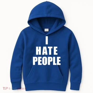 I Hate People Bold Kids Hoodie