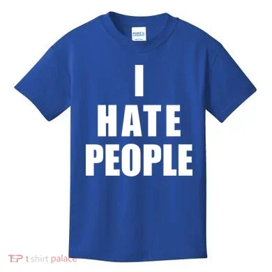 I Hate People Bold Kids T-Shirt