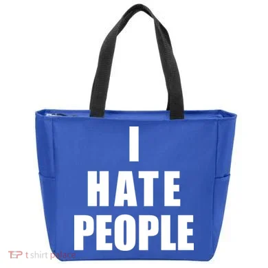 I Hate People Bold Tote Bag