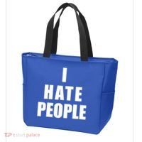 I Hate People Bold Tote Bag thumb 3