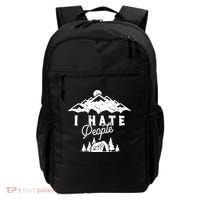 I Hate People Funny Camping Mountains  Backpack thumb 0