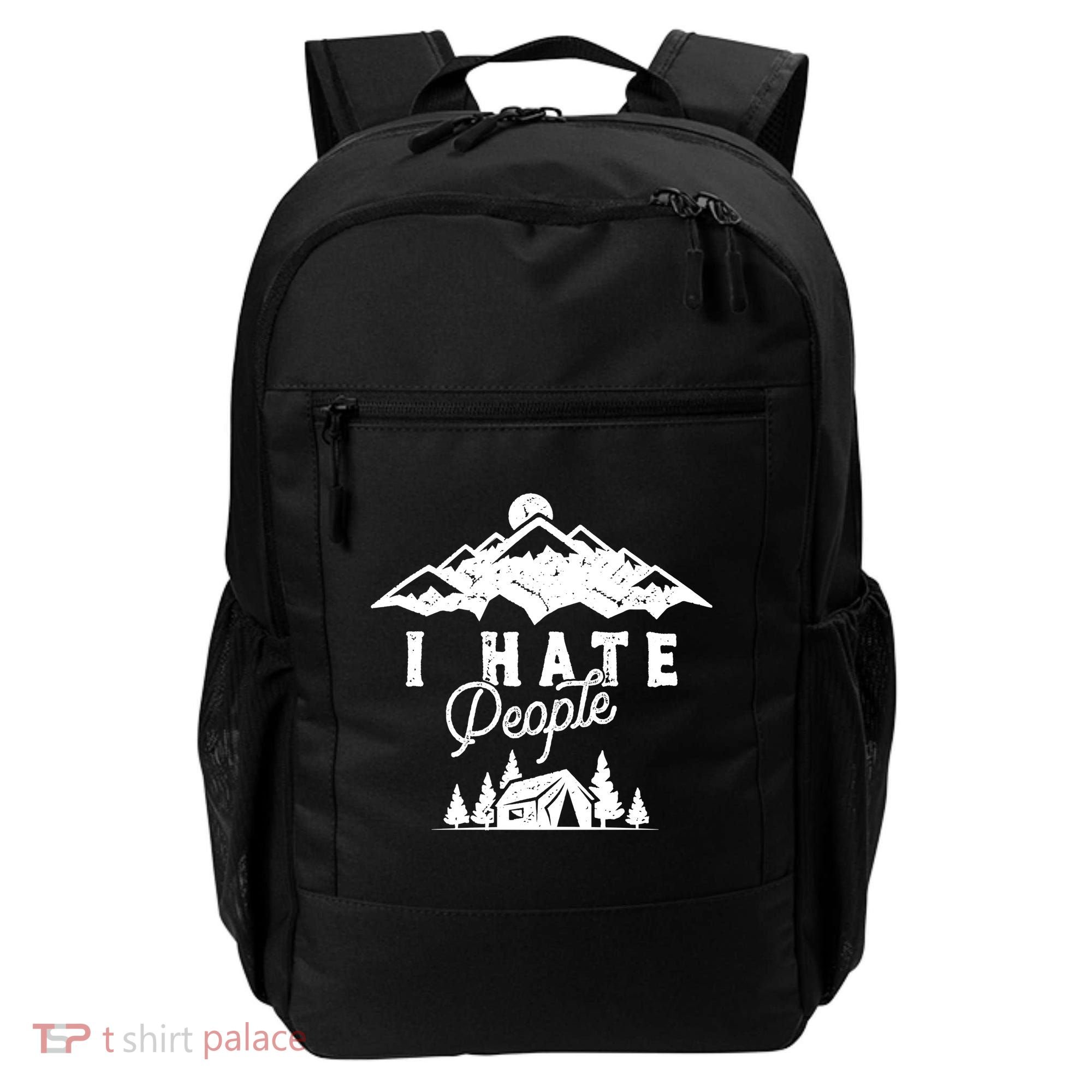 I Hate People Funny Camping Mountains  Backpack