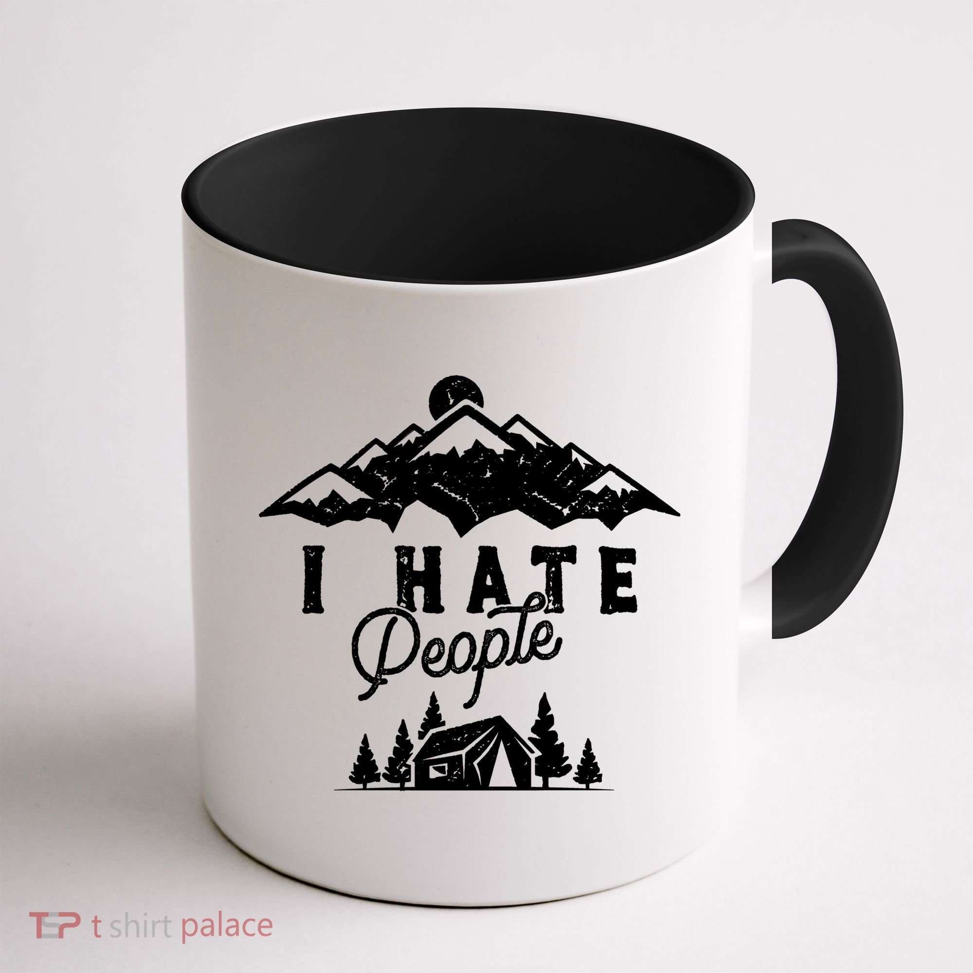 I Hate People Funny Camping Mountains  Coffee Mug