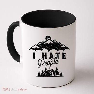 I Hate People Funny Camping Mountains  Coffee Mug