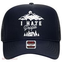 I Hate People Funny Camping Mountains  Hat thumb 0