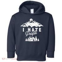 I Hate People Funny Camping Mountains  Toddler Hoodie thumb 0