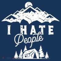 I Hate People Funny Camping Mountains  Women's Long Sleeve Shirt thumb 2