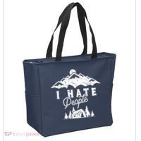I Hate People Funny Camping Mountains  Tote Bag thumb 2